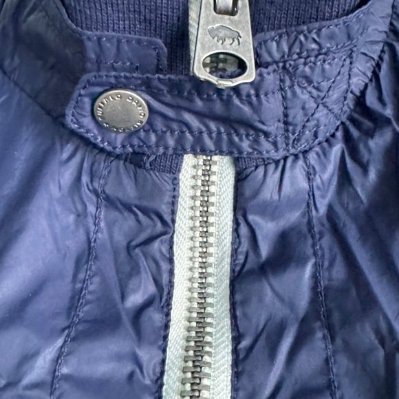 Buffalo David Bitton Light Weight Bomber Full Zip Navy Jacket Size L - Picture 7 of 7